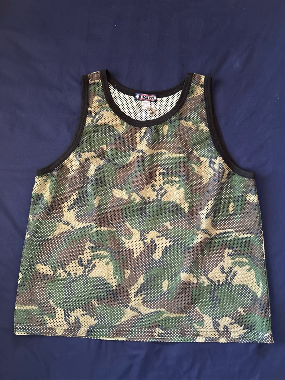 Camo Mesh Tank Top - Green Camouflage